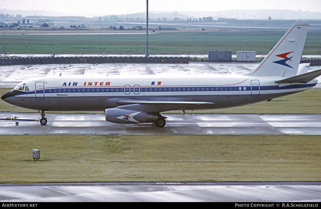Aircraft Photo of F-BTTA | Dassault Mercure 100 | Air Inter | AirHistory.net #20429