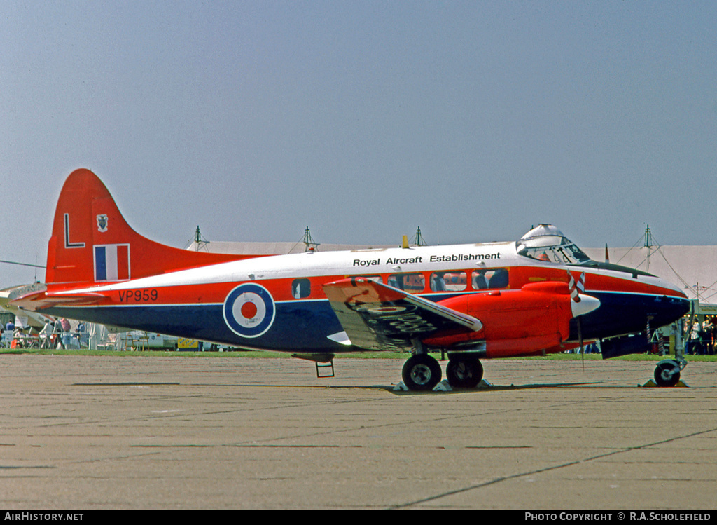 Aircraft Photo of VP959 | De Havilland D.H. 104 Devon C2 | UK - Air Force | AirHistory.net #20444