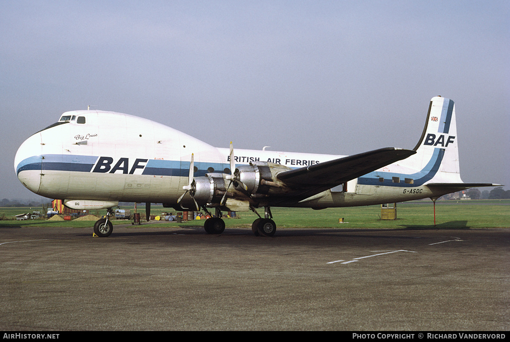 Aircraft Photo of G-ASDC | Aviation Traders ATL-98 Carvair | British Air Ferries - BAF | AirHistory.net #20455