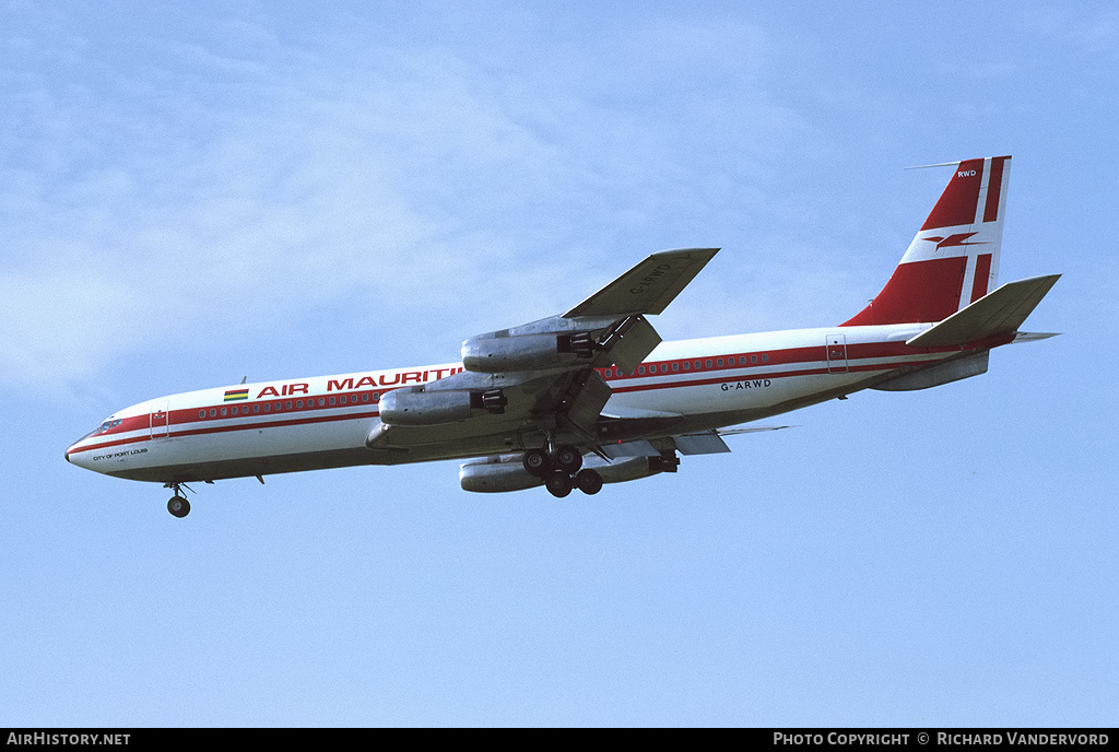 Aircraft Photo of G-ARWD | Boeing 707-465 | Air Mauritius | AirHistory.net #20482