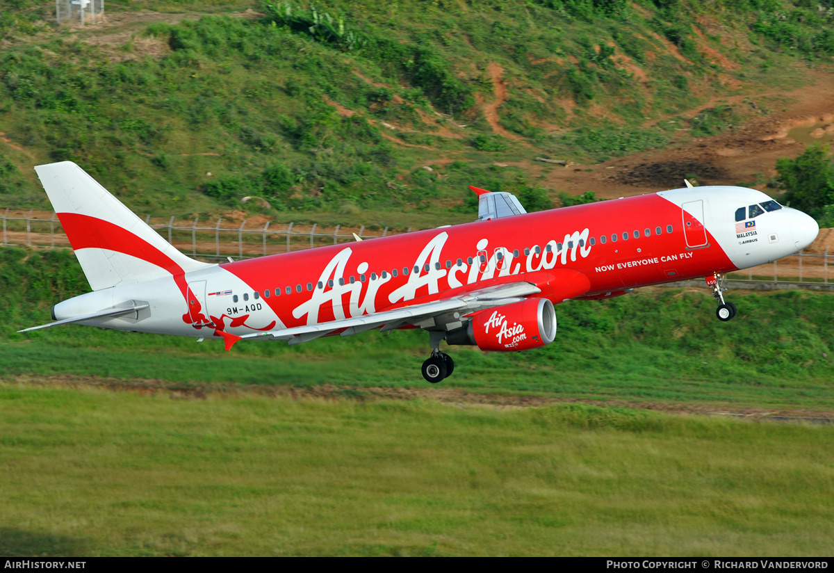 Aircraft Photo of 9M-AQD | Airbus A320-216 | AirAsia | AirHistory.net #20530