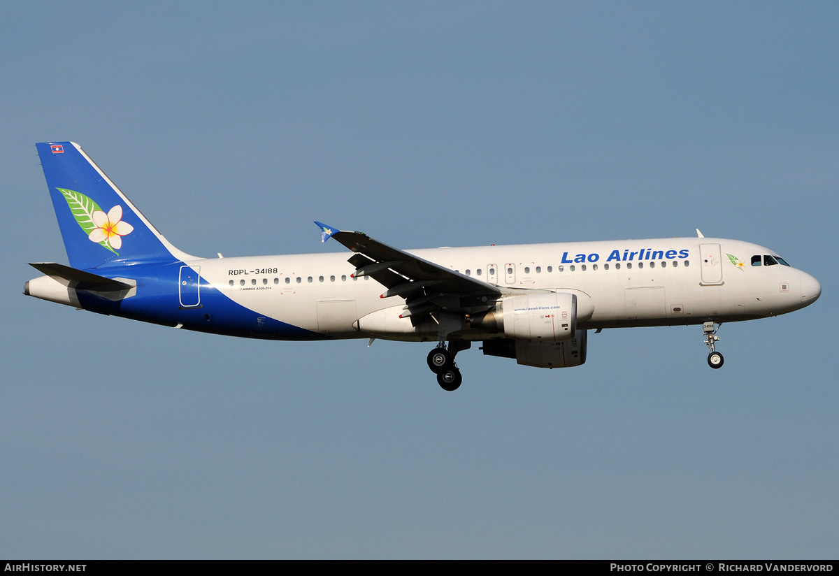 Aircraft Photo of RDPL-34188 | Airbus A320-214 | Lao Airlines | AirHistory.net #20538