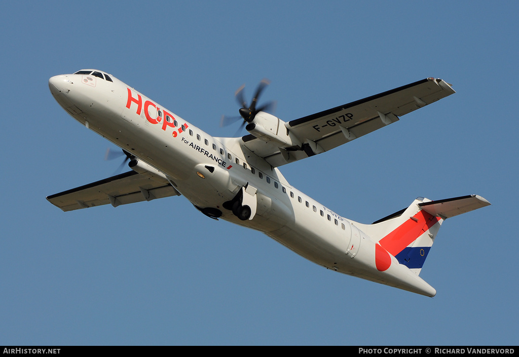 Aircraft Photo of F-GVZP | ATR ATR-72-500 (ATR-72-212A) | Hop! | AirHistory.net #20545
