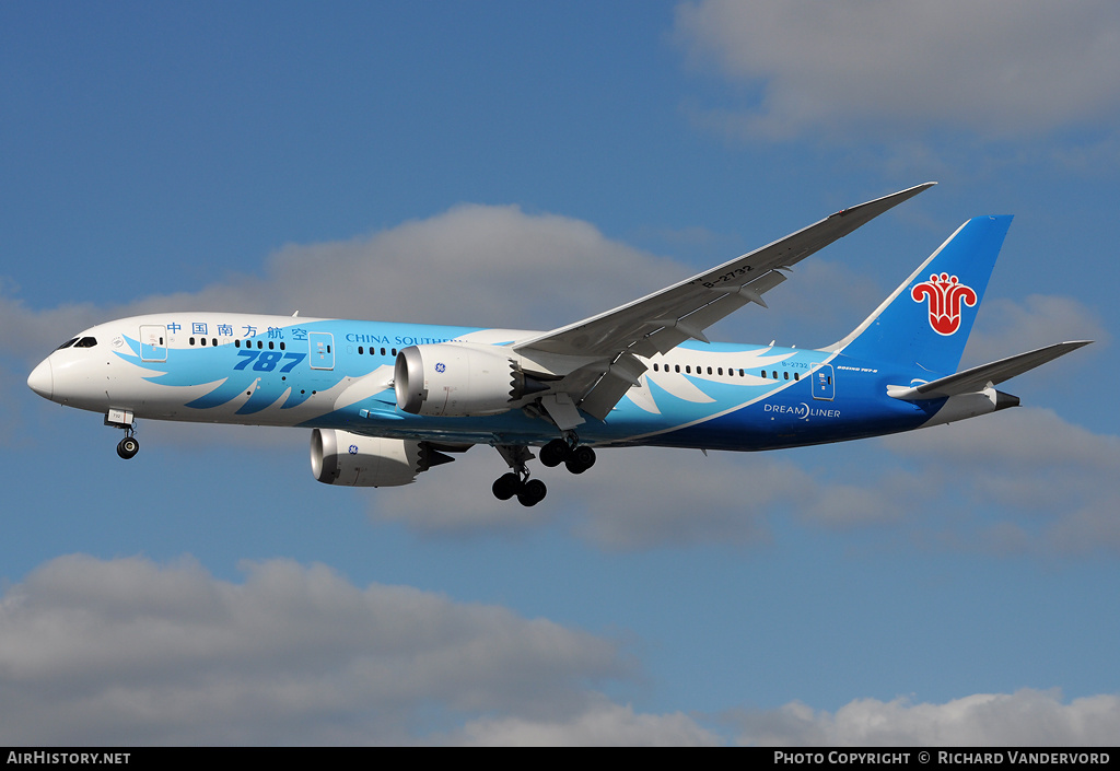 Aircraft Photo of B-2732 | Boeing 787-8 Dreamliner | China Southern Airlines | AirHistory.net #20552