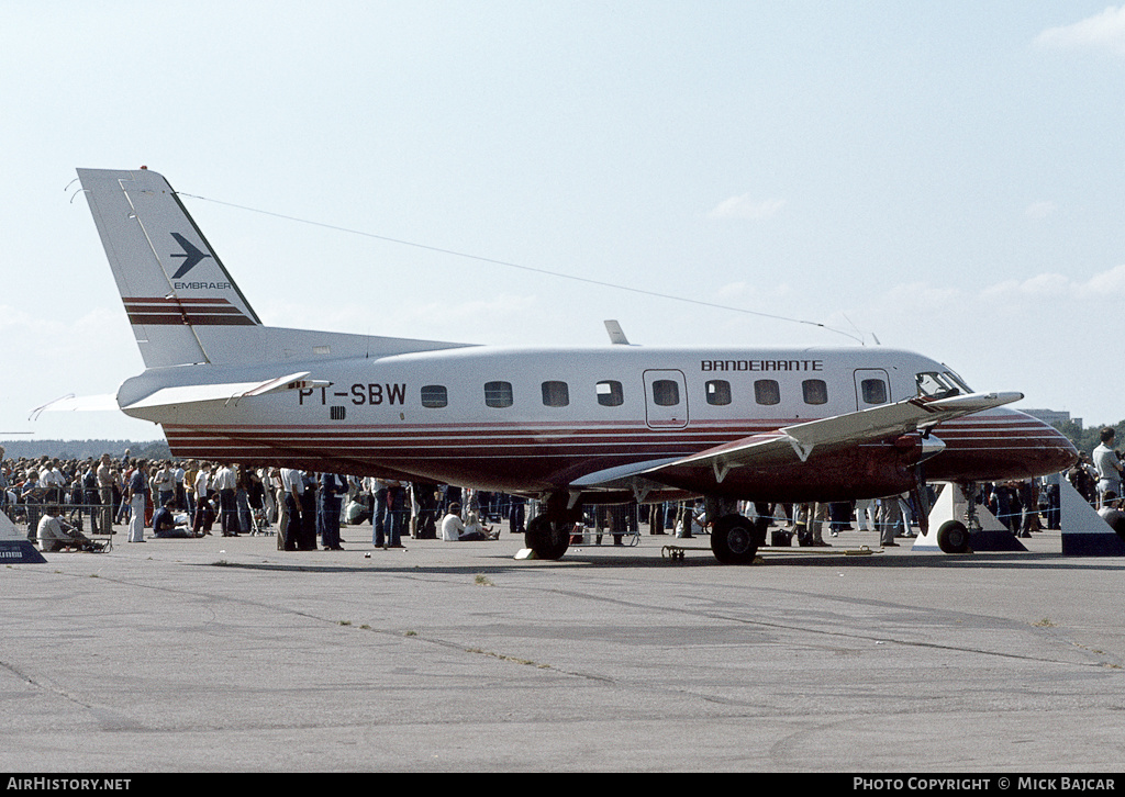 Aircraft Photo of PT-SBW | Embraer EMB-110P1 Bandeirante | Embraer | AirHistory.net #20553
