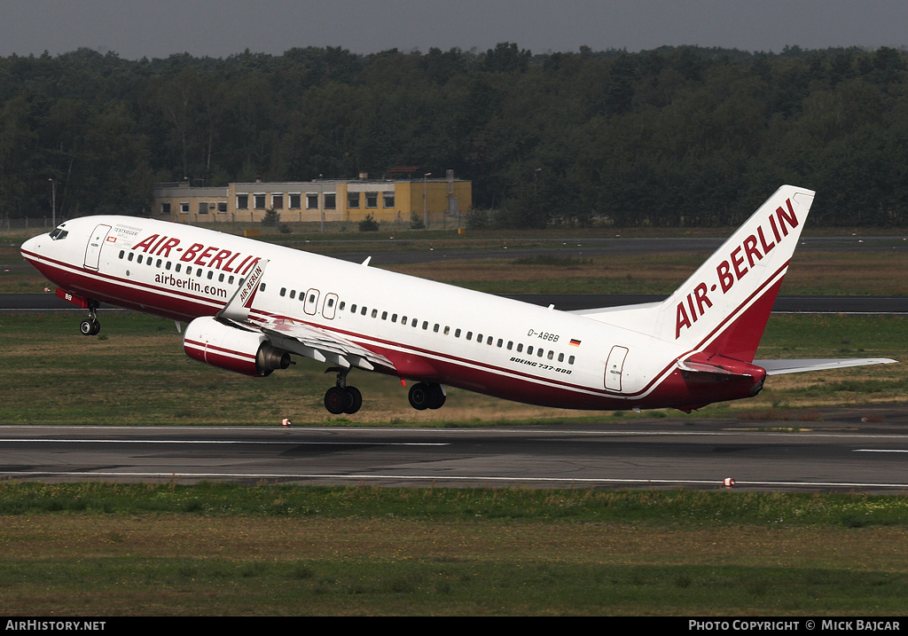 Aircraft Photo of D-ABBB | Boeing 737-86J | Air Berlin | AirHistory.net #20556