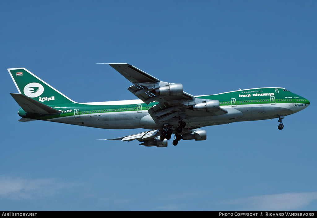 Aircraft Photo of YI-AGP | Boeing 747-270C/SCD | Iraqi Airways | AirHistory.net #20570