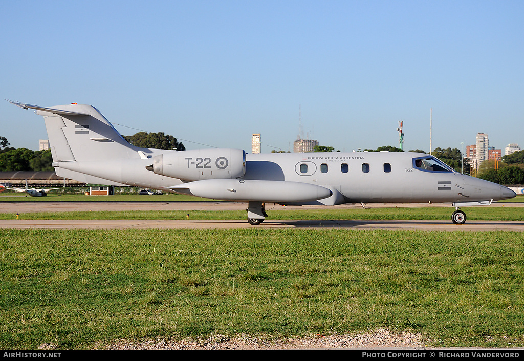 Aircraft Photo of T-22 | Gates Learjet 35A | Argentina - Air Force | AirHistory.net #20586
