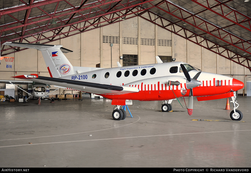 Aircraft Photo of RP-2100 | Beech B200 Super King Air | Flight Inspection and Calibration | AirHistory.net #20588