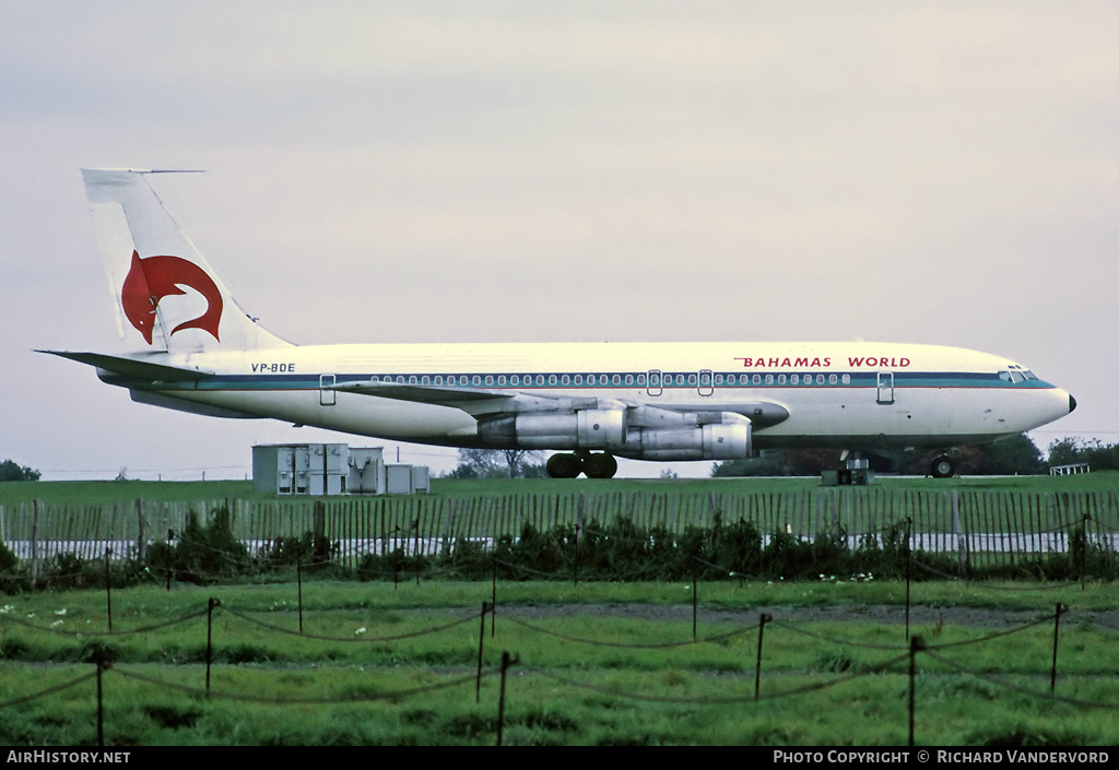 Aircraft Photo of VP-BDE | Boeing 707-138(B) | Bahamas World Airways | AirHistory.net #20595