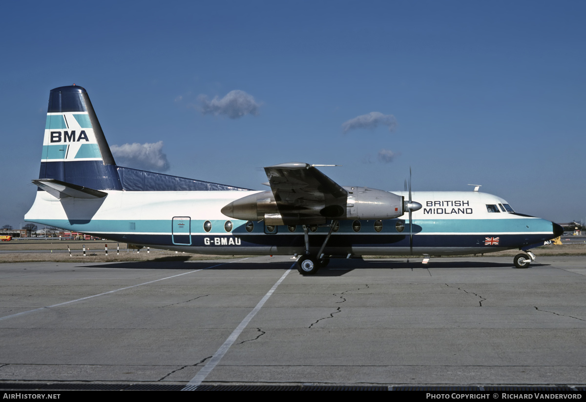 Aircraft Photo of G-BMAU | Fokker F27-200 Friendship | British Midland Airways - BMA | AirHistory.net #20601