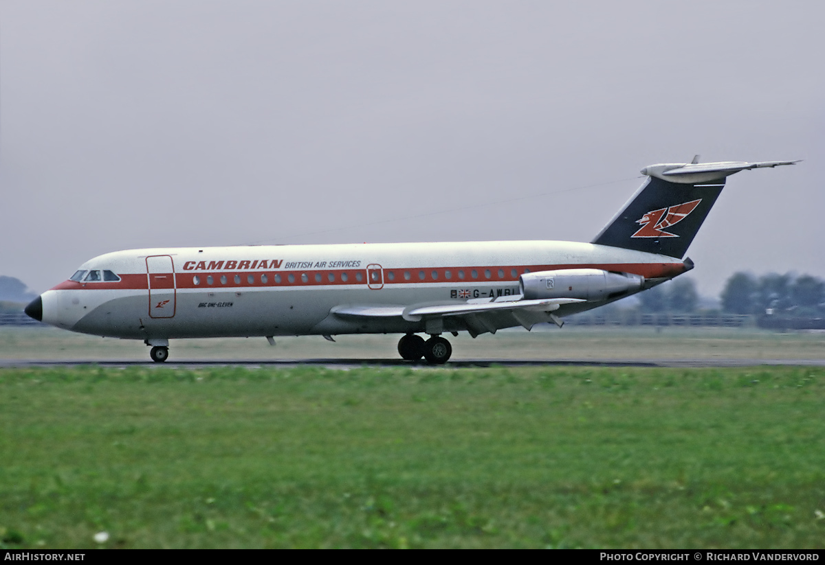 Aircraft Photo of G-AWBL | BAC 111-416EK One-Eleven | Cambrian Airways | AirHistory.net #20613