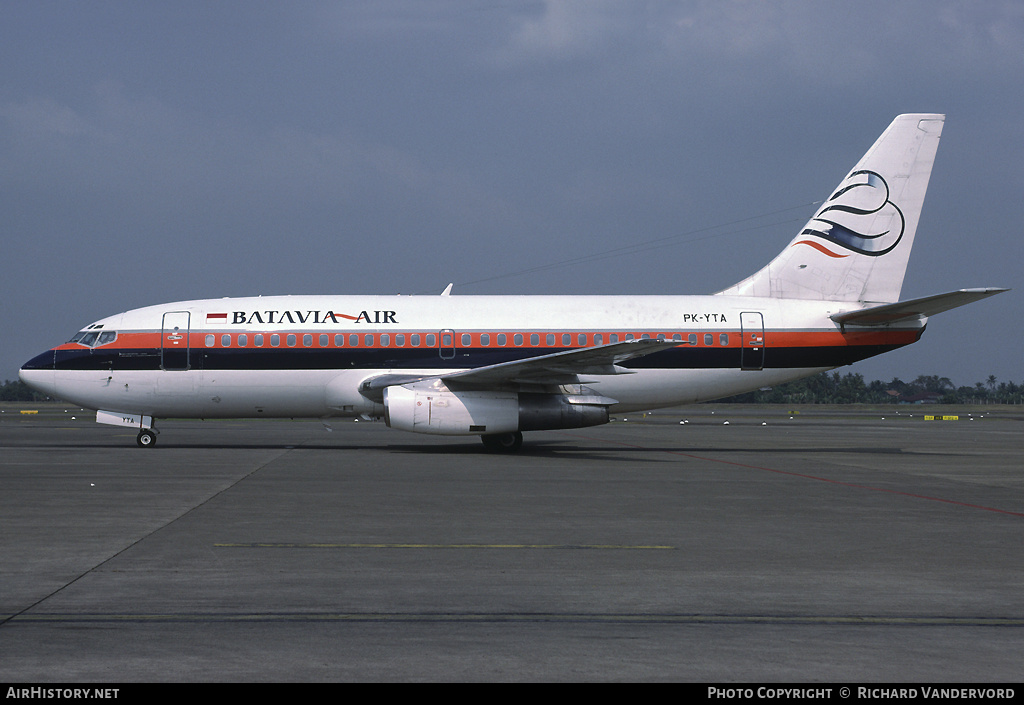 Aircraft Photo of PK-YTA | Boeing 737-266/Adv | Batavia Air | AirHistory.net #20620