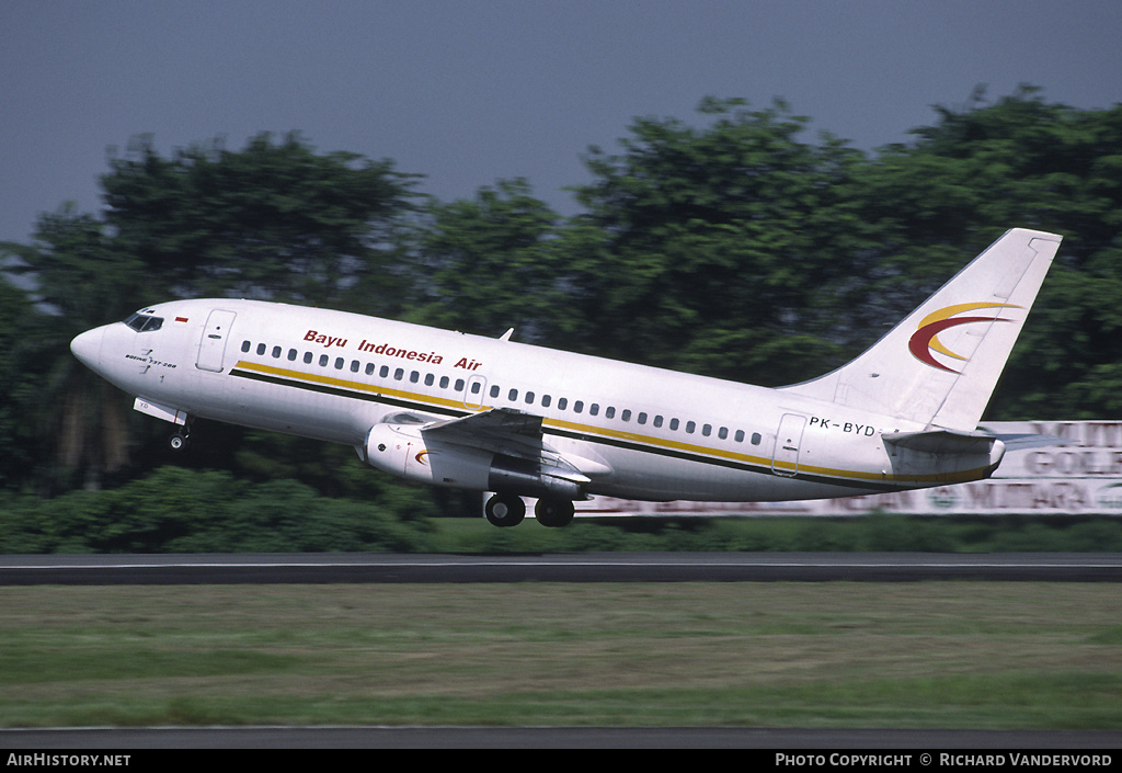 Aircraft Photo of PK-BYD | Boeing 737-2Q8/Adv | Bayu Indonesia Air | AirHistory.net #20621