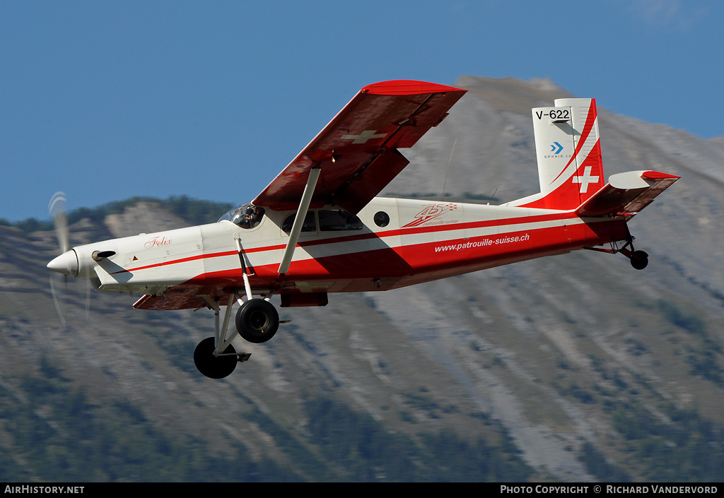 Aircraft Photo of V-622 | Pilatus PC-6/B2-H2M-1 Turbo Porter | Switzerland - Air Force | AirHistory.net #20626