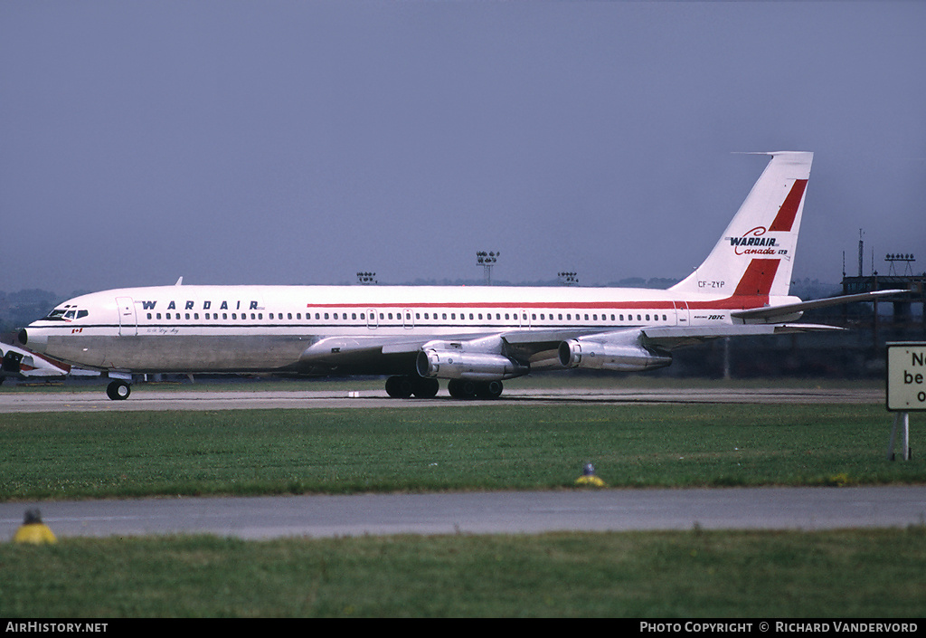 Aircraft Photo of CF-ZYP | Boeing 707-396C | Wardair Canada | AirHistory.net #20629