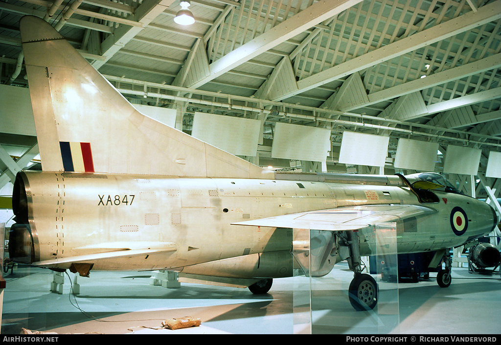 Aircraft Photo of XA847 | English Electric P.1B Lightning | UK - Air Force | AirHistory.net #20643