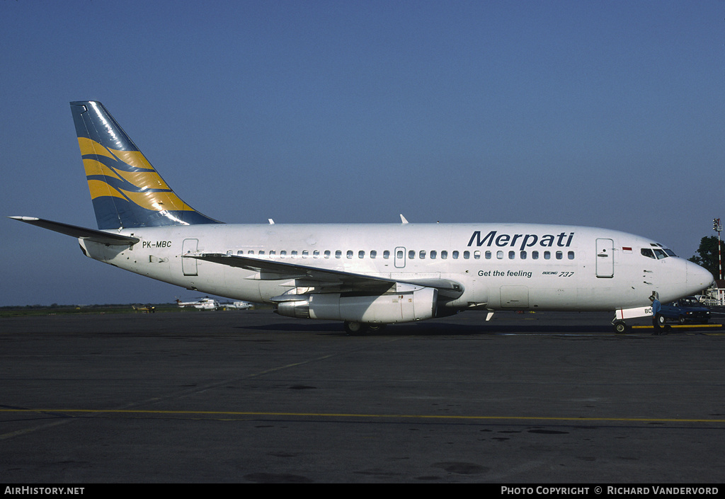 Aircraft Photo of PK-MBC | Boeing 737-230/Adv | Merpati Nusantara Airlines | AirHistory.net #20654