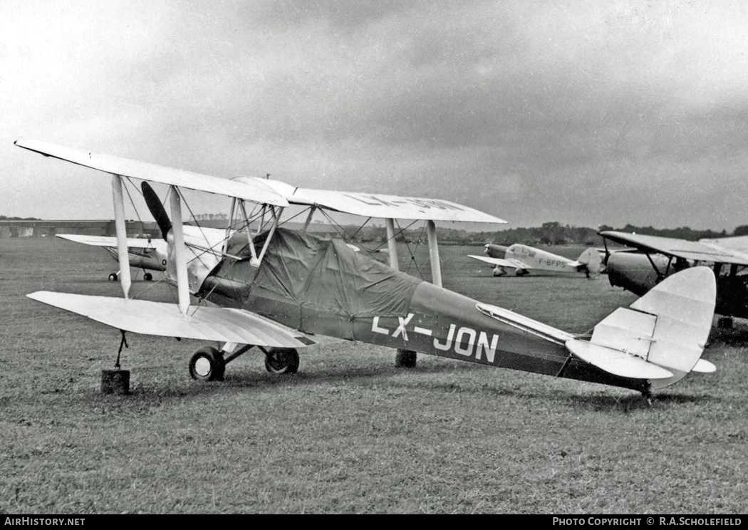 Aircraft Photo of LX-JON | De Havilland D.H. 82A Tiger Moth | AirHistory.net #20665