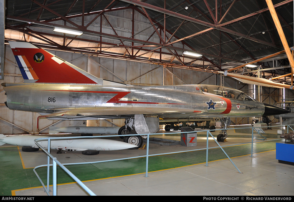 Aircraft Photo of 816 | Dassault Mirage IIIBZ | South Africa - Air Force | AirHistory.net #20668