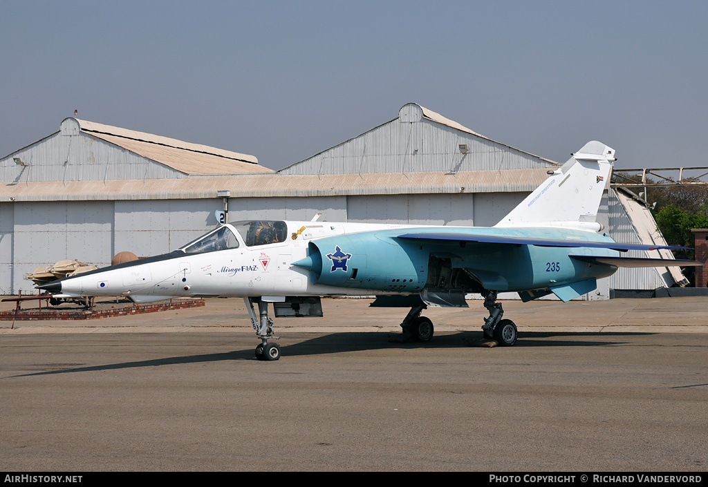 Aircraft Photo of 235 | Dassault Mirage F1AZ | South Africa - Air Force | AirHistory.net #20669