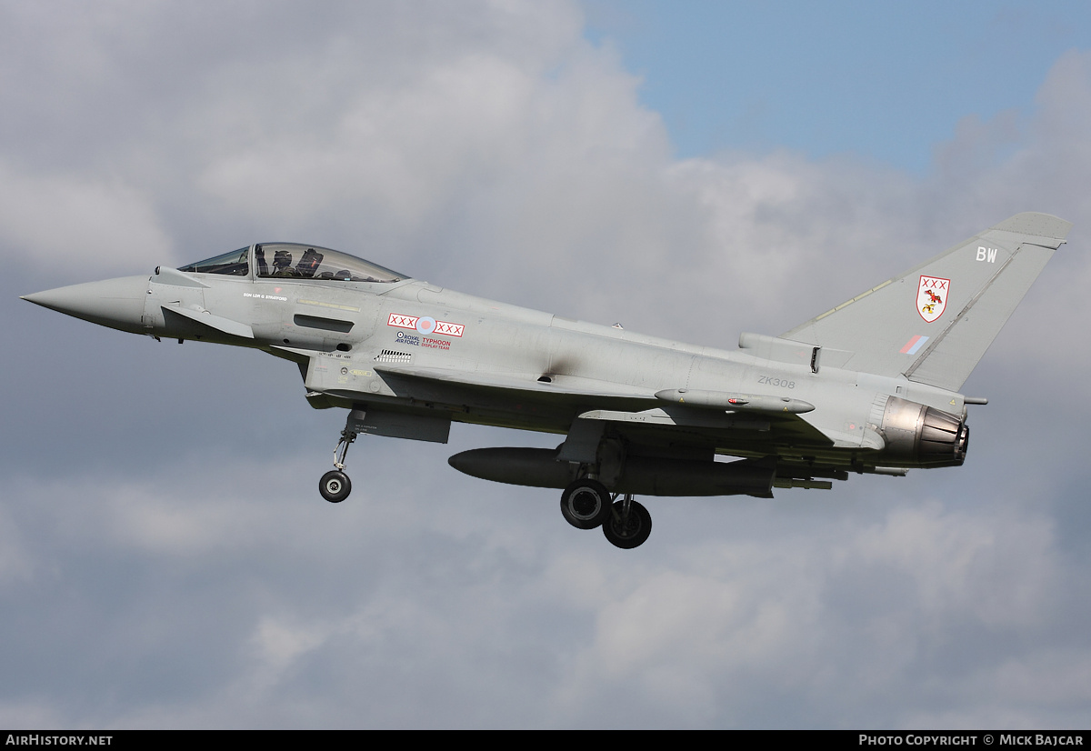Aircraft Photo of ZK308 | Eurofighter EF-2000 Typhoon FGR4 | UK - Air Force | AirHistory.net #20675