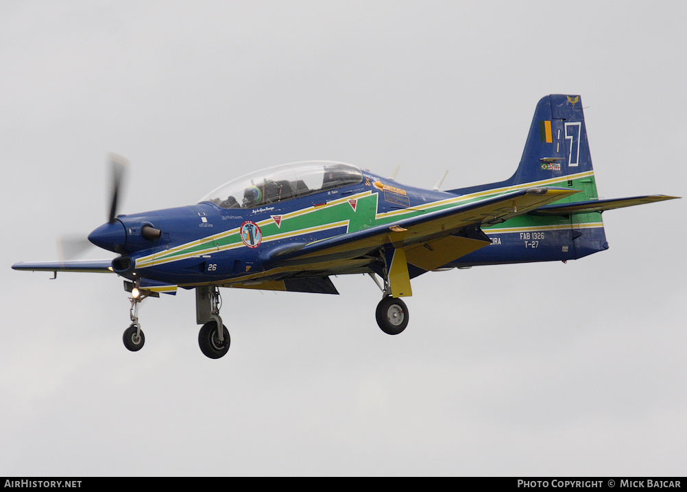 Aircraft Photo of 1326 | Embraer T-27 Tucano | Brazil - Air Force | AirHistory.net #20687