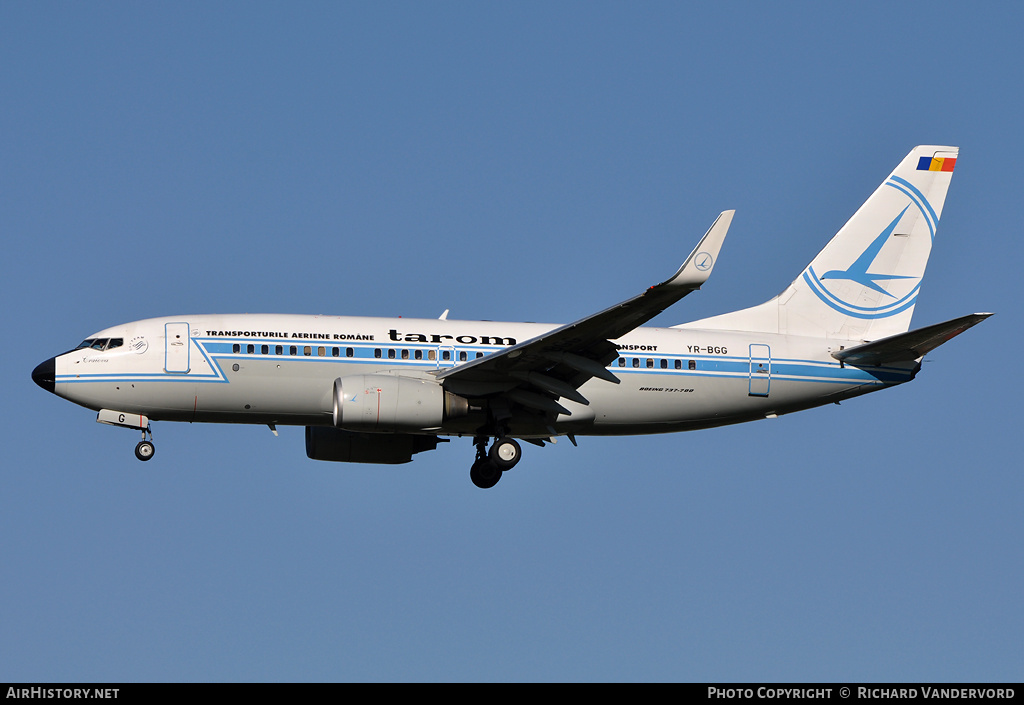 Aircraft Photo of YR-BGG | Boeing 737-78J | TAROM - Transporturile Aeriene Române | AirHistory.net #20688