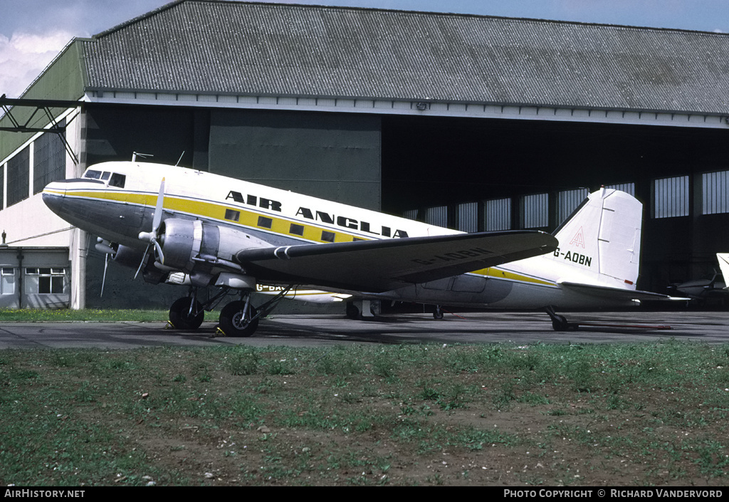 Aircraft Photo of G-AOBN | Douglas C-53D Skytrooper | Air Anglia | AirHistory.net #20707