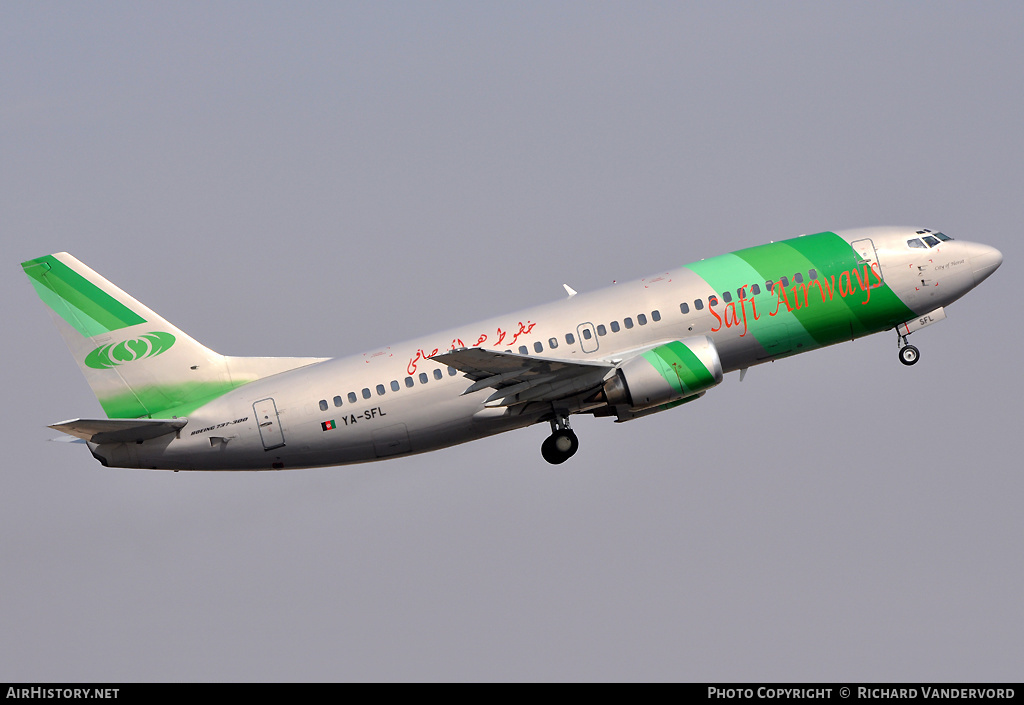 Aircraft Photo of YA-SFL | Boeing 737-3J6 | Safi Airways | AirHistory.net #20719