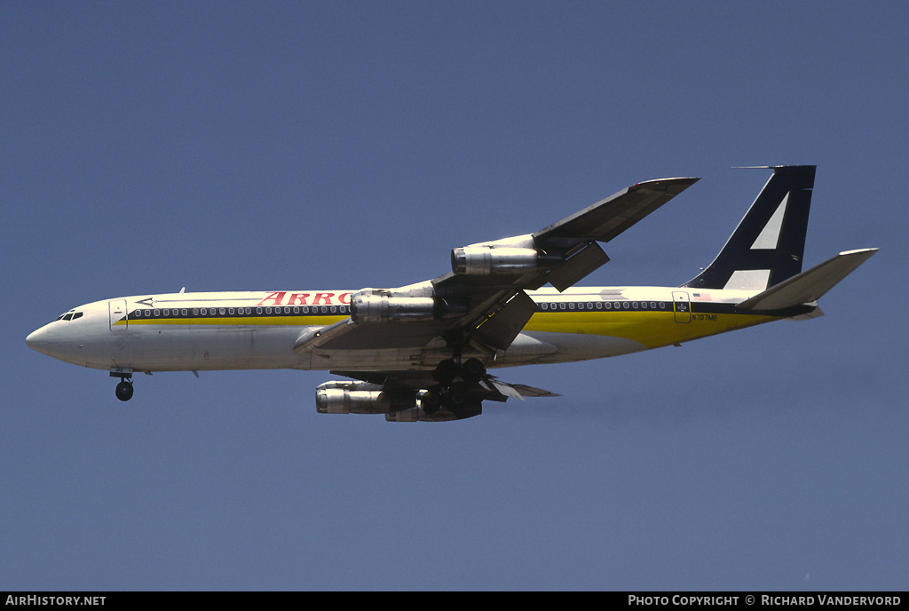 Aircraft Photo of N707ME | Boeing 707-327C | Arrow Air | AirHistory.net #20741