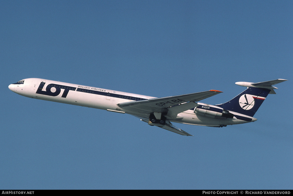 Aircraft Photo of SP-LBA | Ilyushin Il-62M | LOT Polish Airlines - Polskie Linie Lotnicze | AirHistory.net #20744