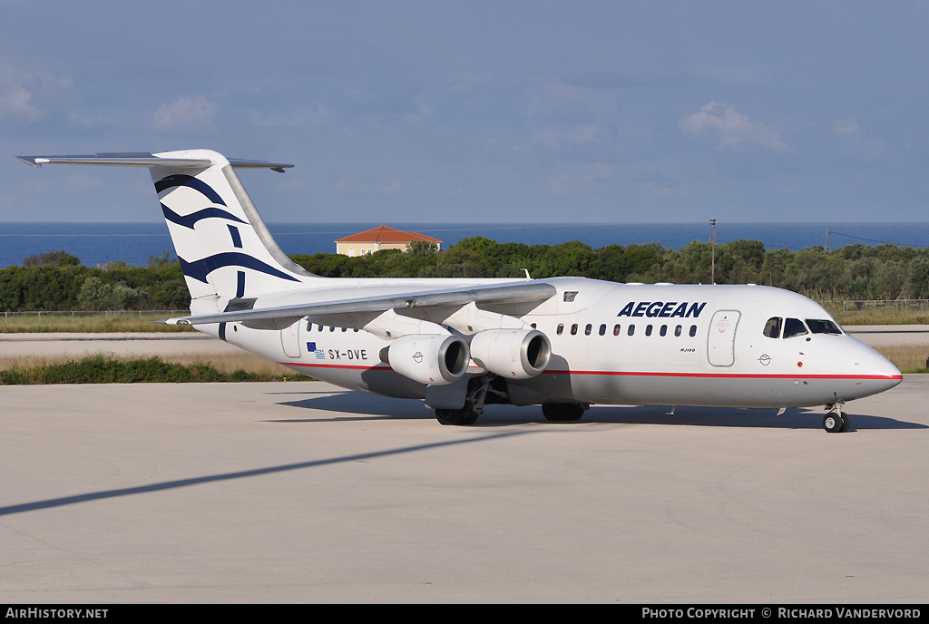 Aircraft Photo of SX-DVE | BAE Systems Avro 146-RJ100 | Aegean Airlines | AirHistory.net #20755
