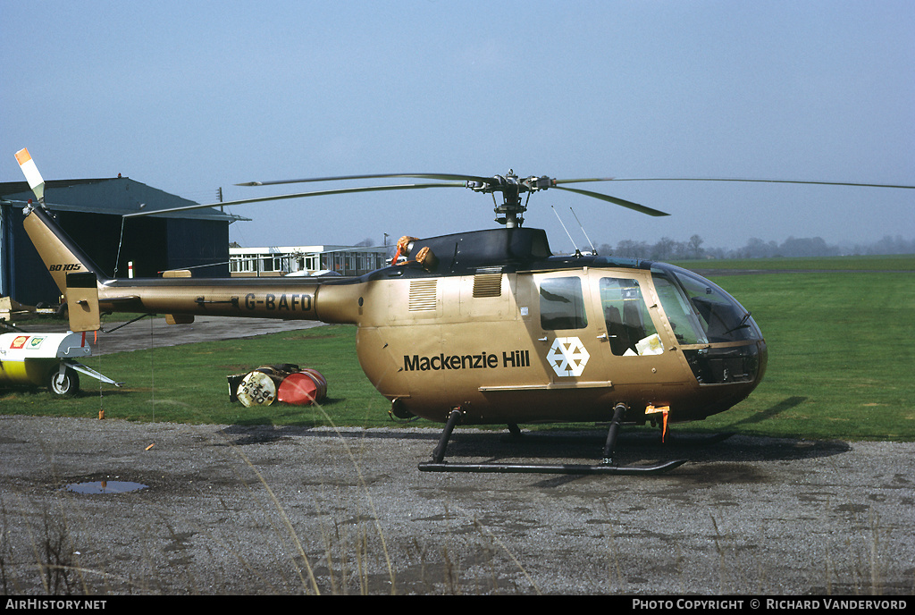 Aircraft Photo of G-BAFD | MBB BO-105DB | Mackenzie Hill | AirHistory.net #20829