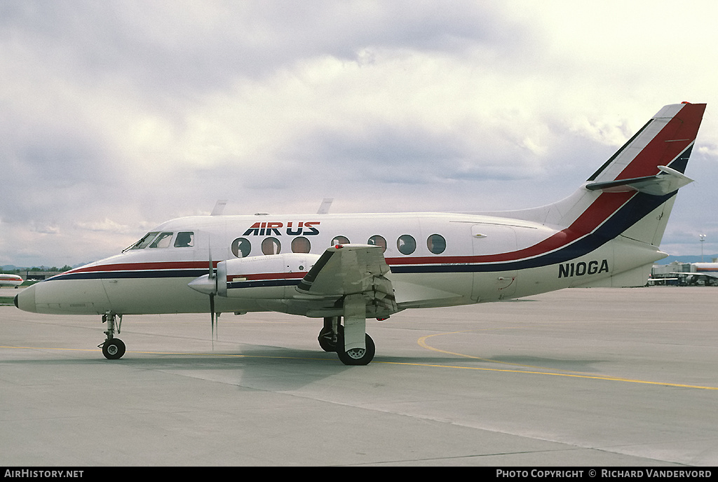 Aircraft Photo of N10GA | Handley Page HP-137 Century III Jetstream | Air US | AirHistory.net #20834