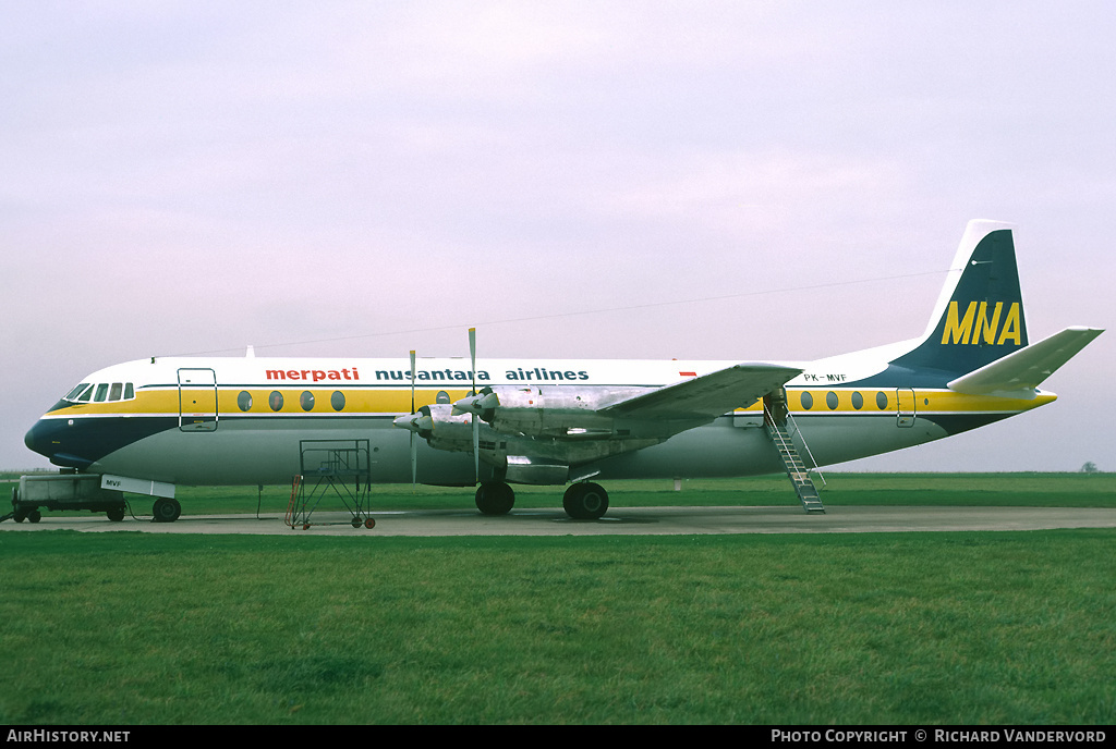 Aircraft Photo of PK-MVF | Vickers 953 Vanguard | Merpati Nusantara Airlines | AirHistory.net #20836