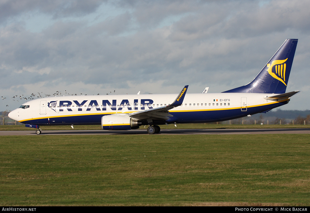 Aircraft Photo of EI-EFG | Boeing 737-8AS | Ryanair | AirHistory.net #20844