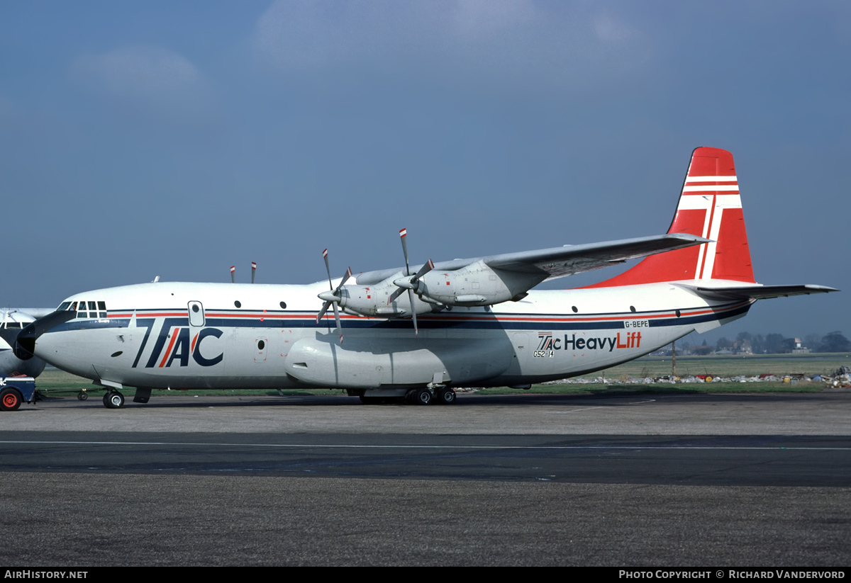 Aircraft Photo of G-BEPE | Short SC.5 Belfast | Transmeridian Air Cargo | AirHistory.net #20855