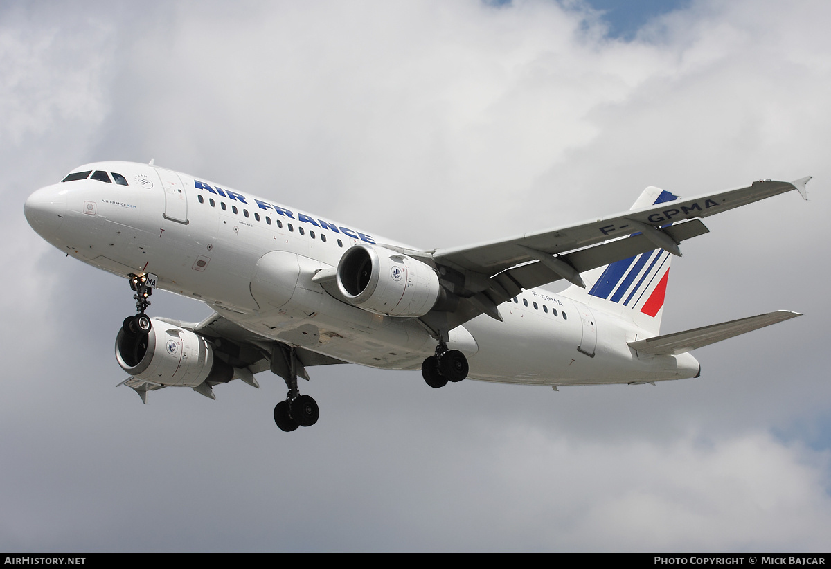 Aircraft Photo of F-GPMA | Airbus A319-113 | Air France | AirHistory.net #20864
