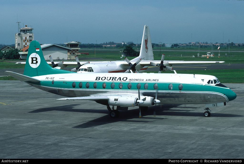 Aircraft Photo of PK-IVZ | Vickers 843 Viscount | Bouraq Indonesia Airlines | AirHistory.net #20867