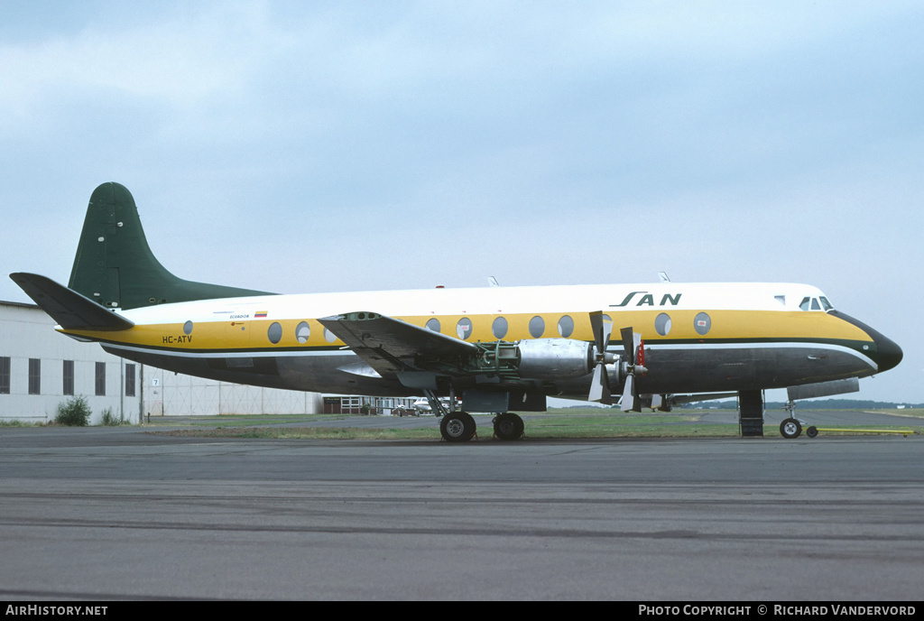 Aircraft Photo of HC-ATV | Vickers 828 Viscount | SAN - Servicios Aéreos Nacionales | AirHistory.net #20899