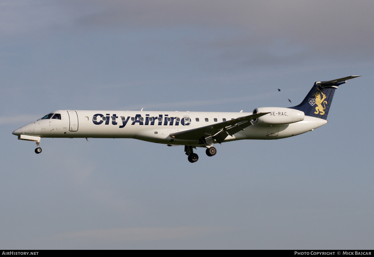 Aircraft Photo of SE-RAC | Embraer ERJ-145LR (EMB-145LR) | City Airline | AirHistory.net #20902