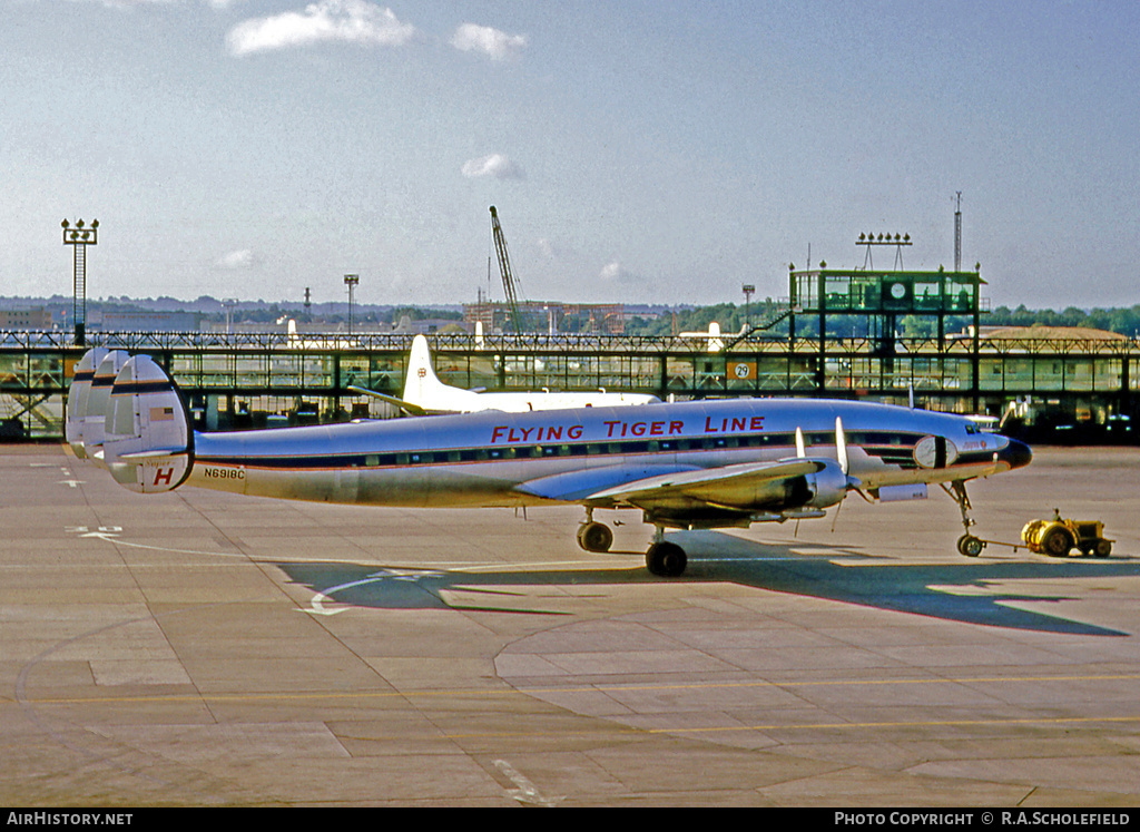 Aircraft Photo of N6918C | Lockheed L-1049H Super Constellation | Flying Tiger Line | AirHistory.net #20912