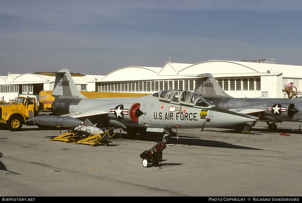 Aircraft Photo of 63-8462 / 38462 | Lockheed TF-104G Starfighter | USA - Air Force | AirHistory.net #20944