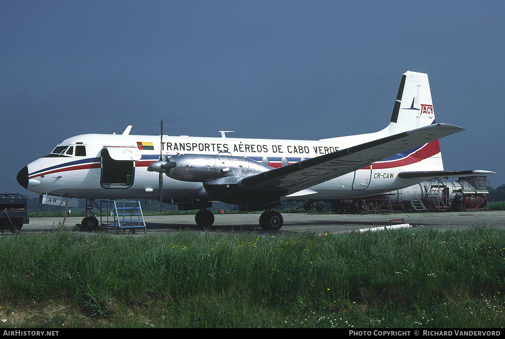 Aircraft Photo of CR-CAW | Hawker Siddeley HS-748 Srs2A/278 | TACV - Transportes Aereos de Cabo Verde | AirHistory.net #20955