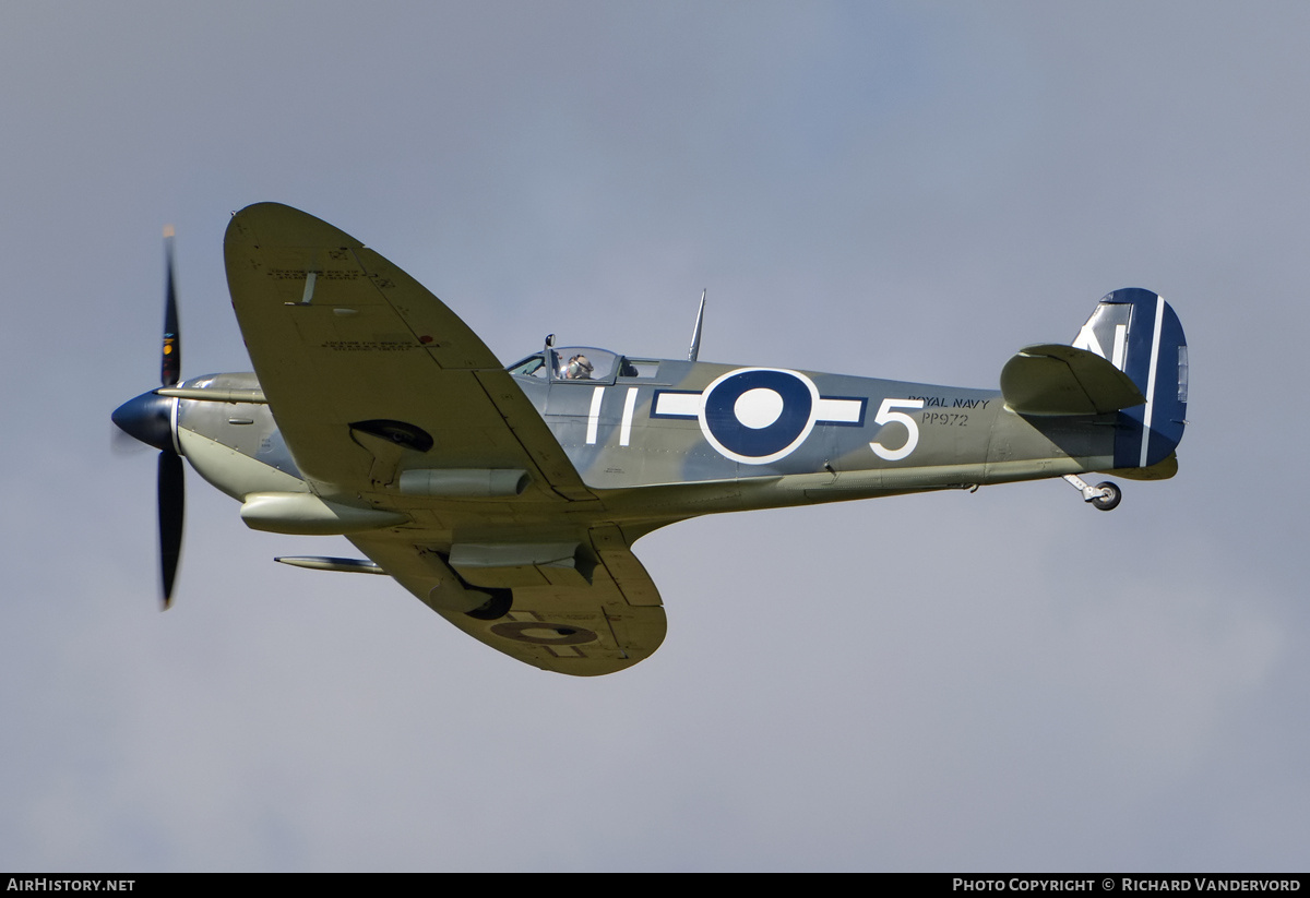 Aircraft Photo of G-BUAR / PP972 | Supermarine 358 Seafire F3 | UK - Navy | AirHistory.net #20970