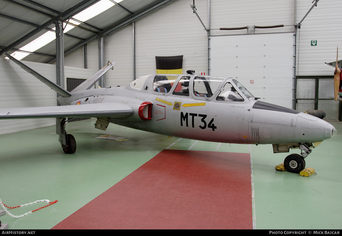 Aircraft Photo of MT34 | Fouga CM-170R Magister | Belgium - Air Force | AirHistory.net #20999