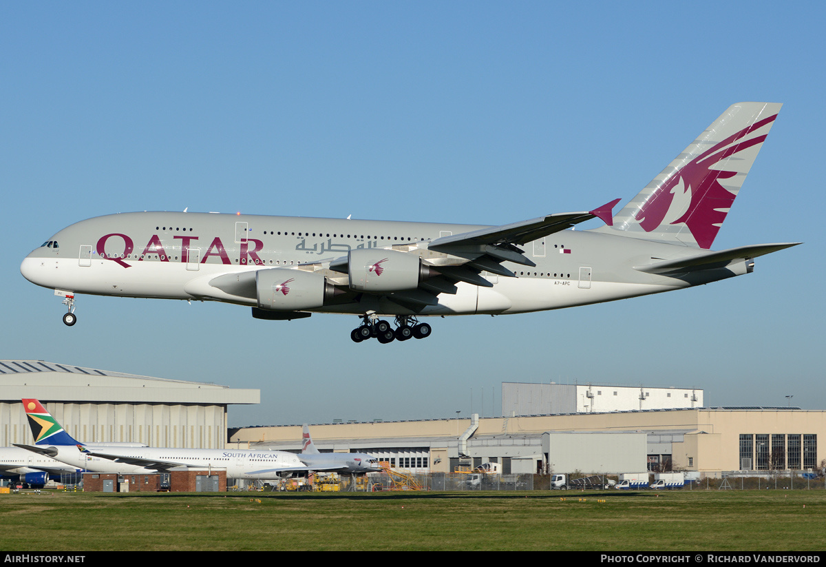 Aircraft Photo of A7-APC | Airbus A380-861 | Qatar Airways | AirHistory.net #21001