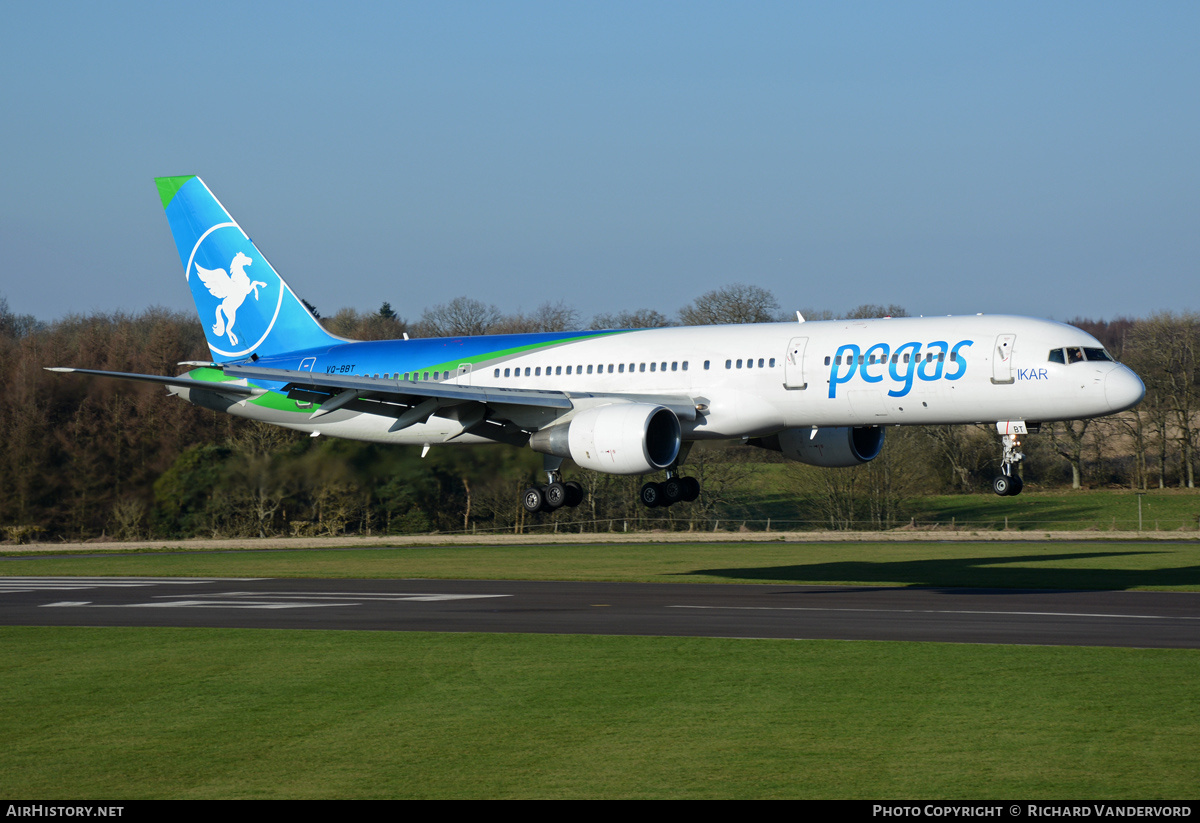 Aircraft Photo of VQ-BBT | Boeing 757-2Q8 | Pegas Touristik | AirHistory.net #21002