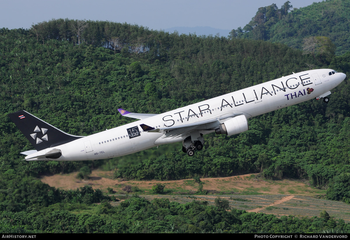 Aircraft Photo of HS-TEL | Airbus A330-322 | Thai Airways International | AirHistory.net #21004